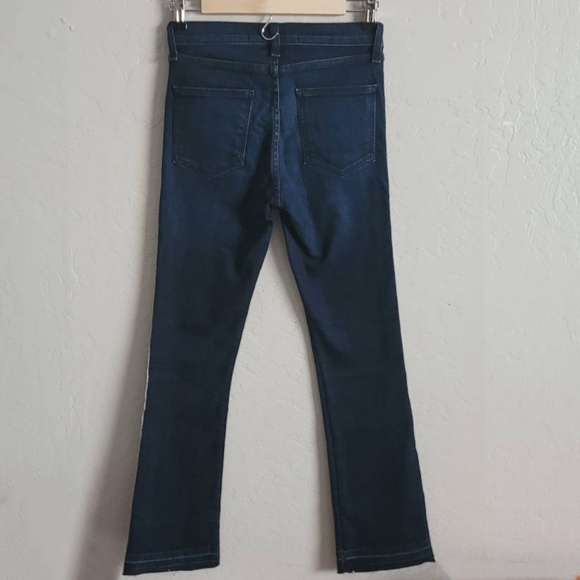Veronica Beard Jeans Carolyn High Waist Side Tux Stripe Baby Bell 24 - Picture 4 of 12